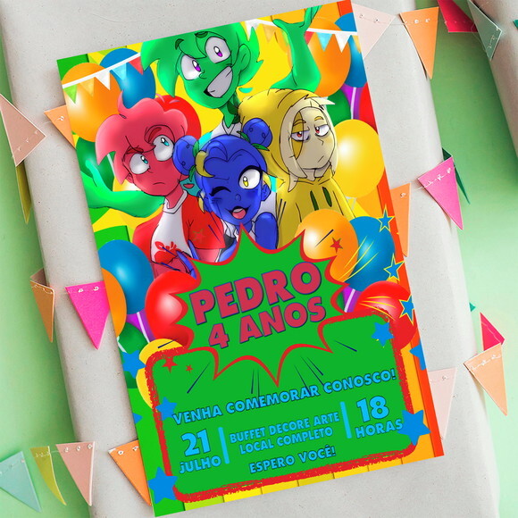 Convite Aniversário Mundo Torajo