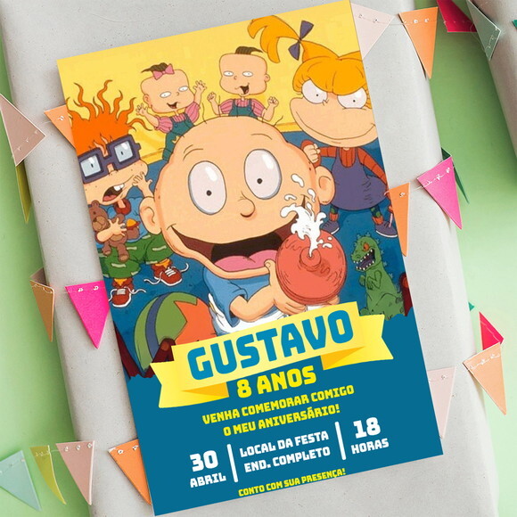 Convite Aniversário Rugrats
