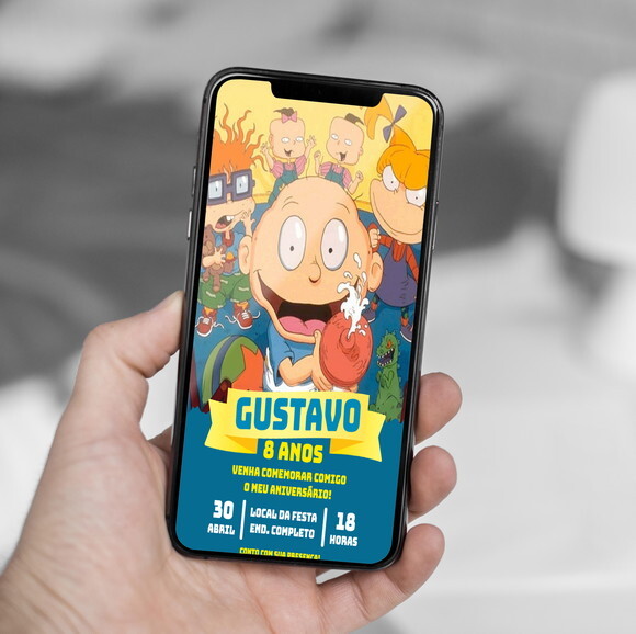 Convite Aniversário Rugrats