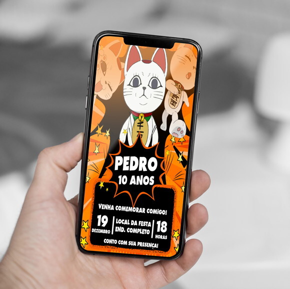 Convite Aniversário Turbo Granny Dandadan com Foto