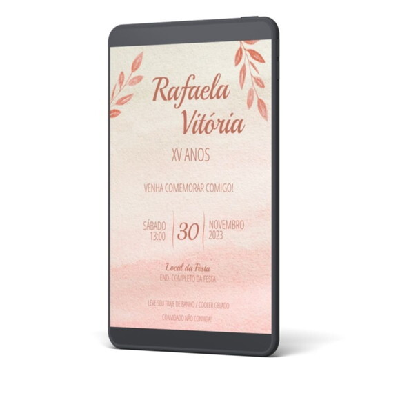 Convite Digital 15 Anos