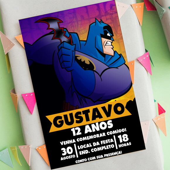 Convite Digital Batman