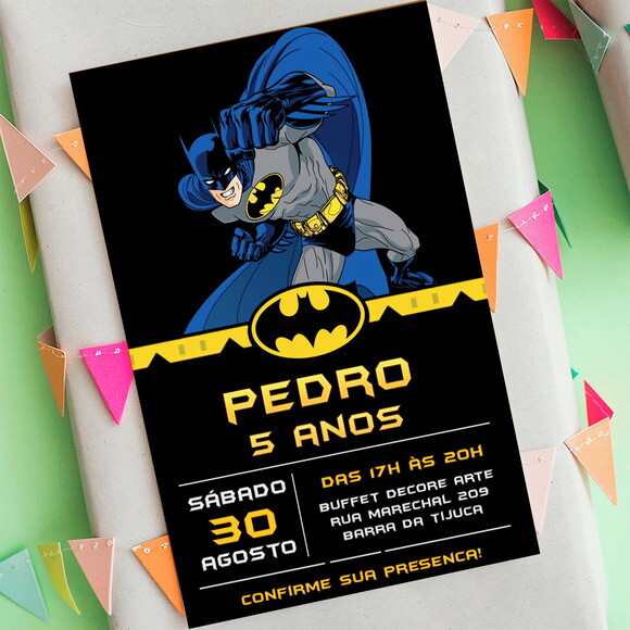 Convite Digital Batman