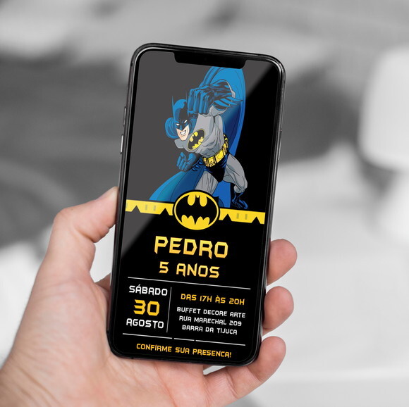 Convite Digital Batman