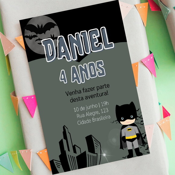 Convite Digital Batman