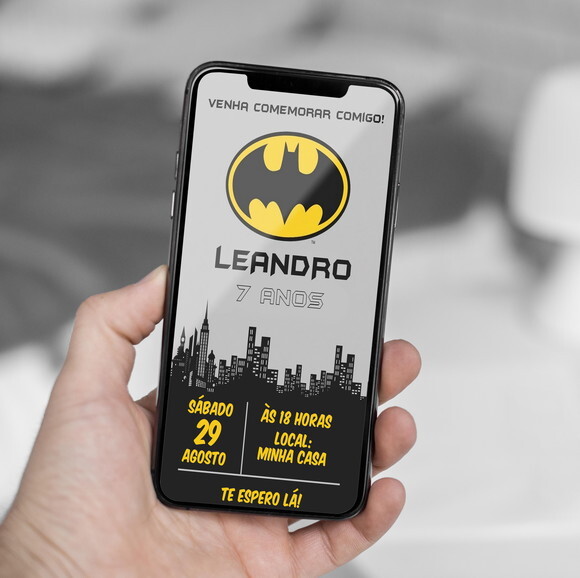 Convite Digital Batman