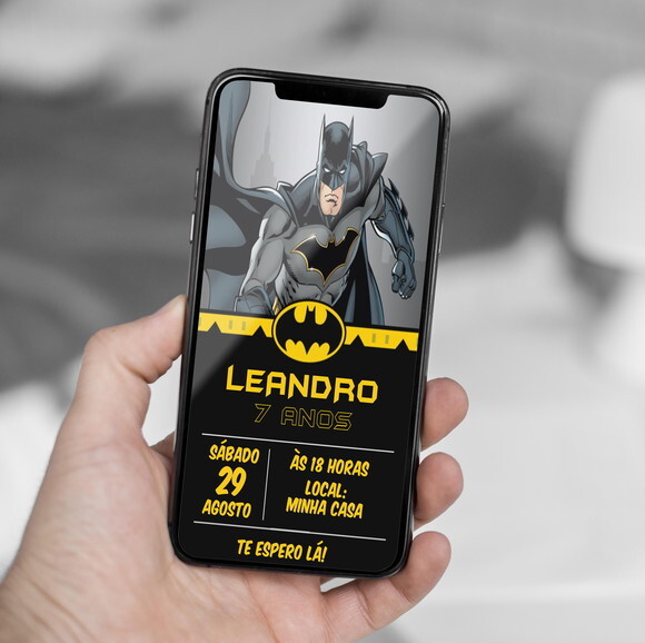 Convite Digital Batman