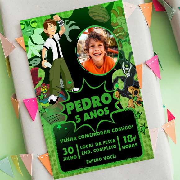 Convite Digital Ben 10