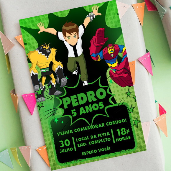 Convite Digital Ben 10