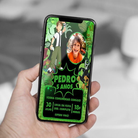 Convite Digital Ben 10