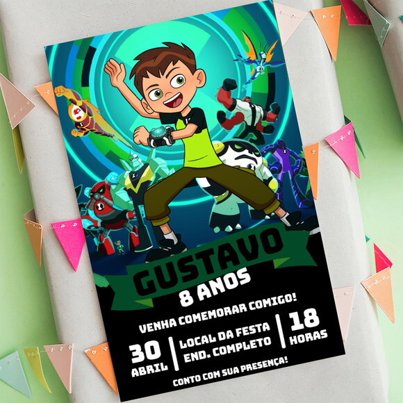 Convite Digital Ben 10