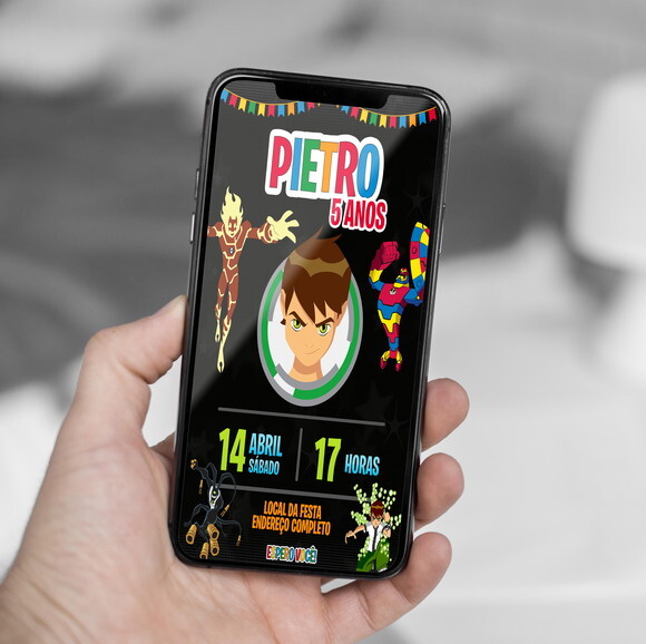 Convite Digital Ben 10