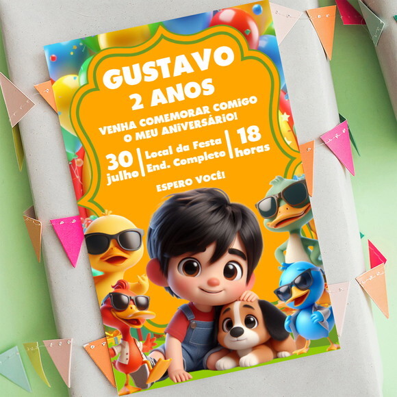 Convite Digital Bento e Totó