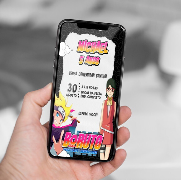 Convite Digital Boruto