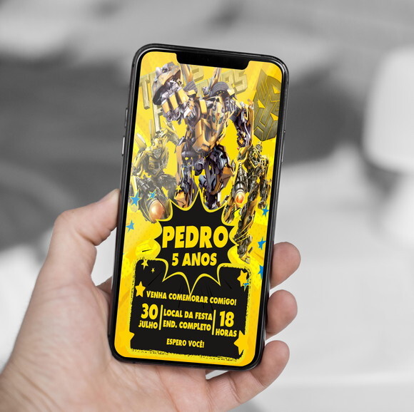 Convite Digital Bumblebee ? Transformers