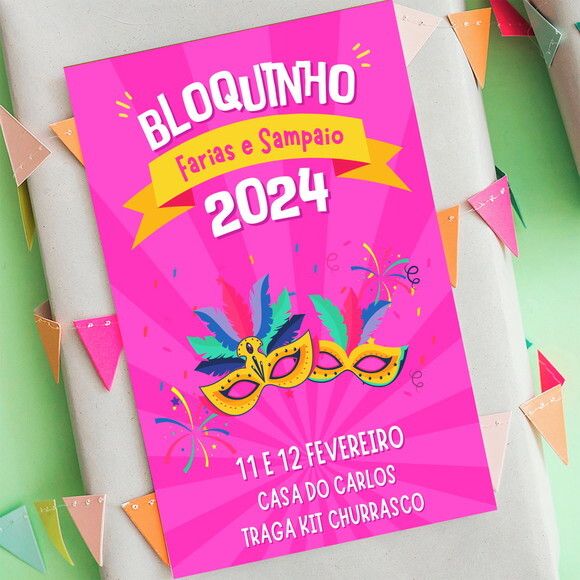 Convite Digital Carnaval