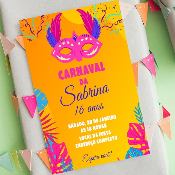 Convite Digital Carnaval