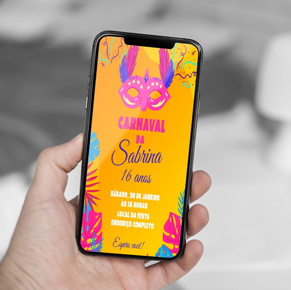 Convite Digital Carnaval