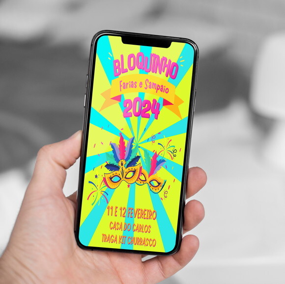 Convite Digital Carnaval
