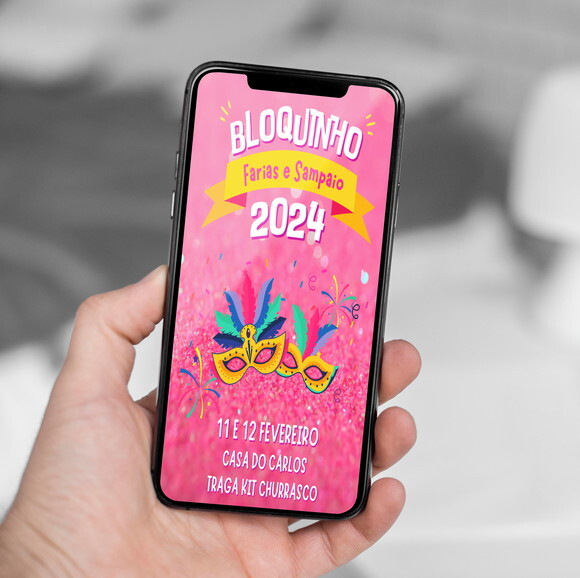 Convite Digital Carnaval