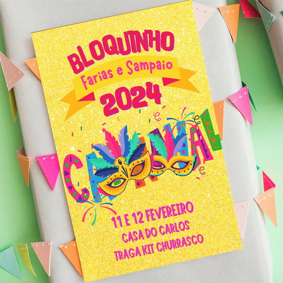 Convite Digital Carnaval