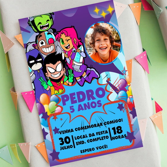 Convite Digital Jovens Titãs