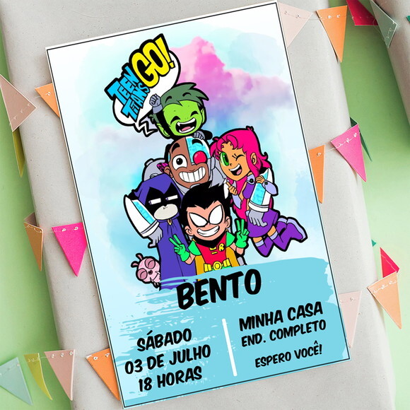 Convite Digital Jovens Titãs