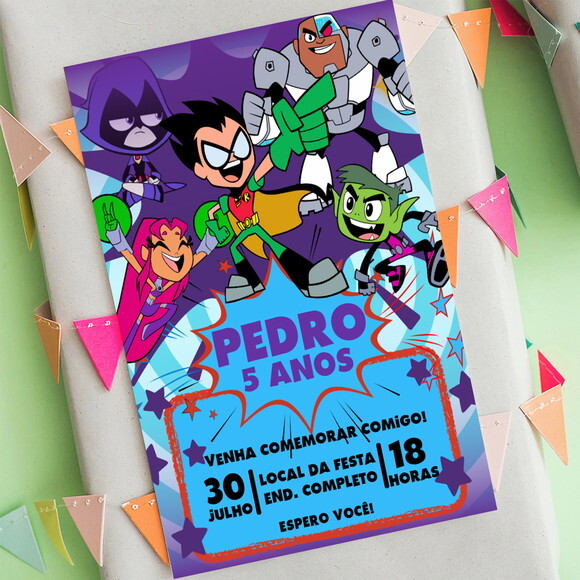 Convite Digital Jovens Titãs