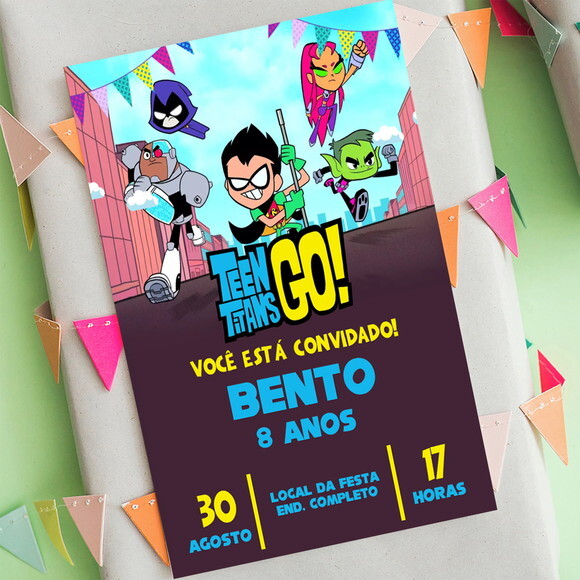 Convite Digital Jovens Titãs