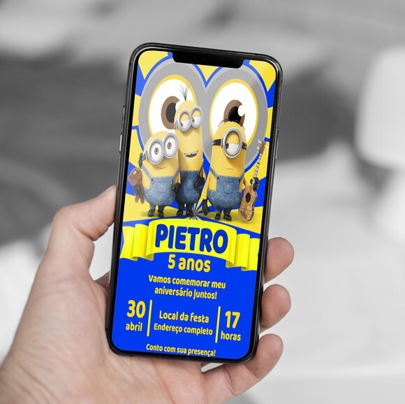 Convite Digital Minions