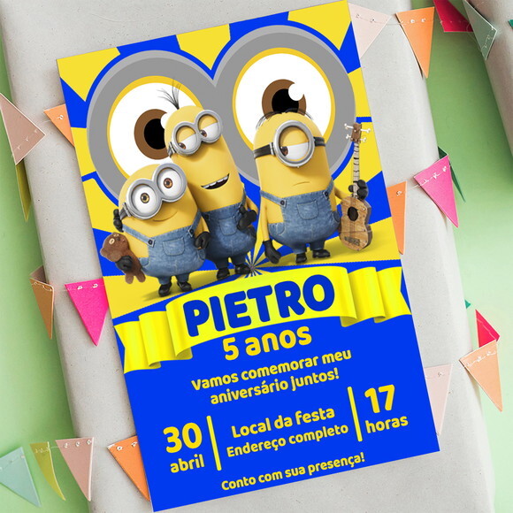 Convite Digital Minions