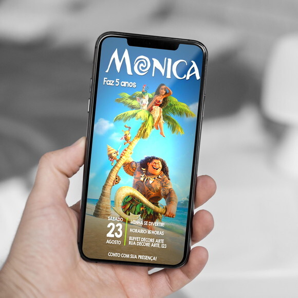 Convite Digital Moana