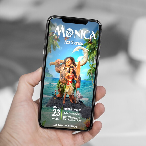 Convite Digital Moana