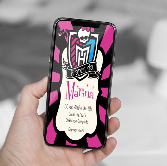 Convite Digital Monster High