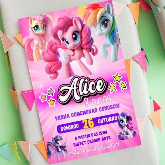 Convite Digital My Little Pony