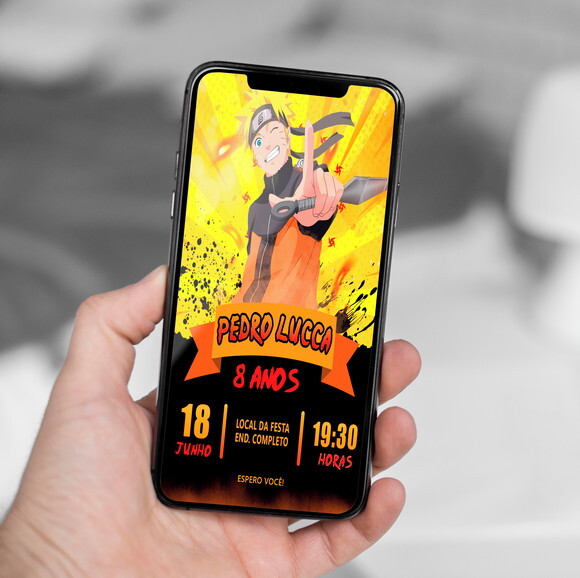 Convite Digital Naruto
