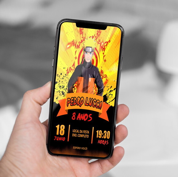 Convite Digital Naruto