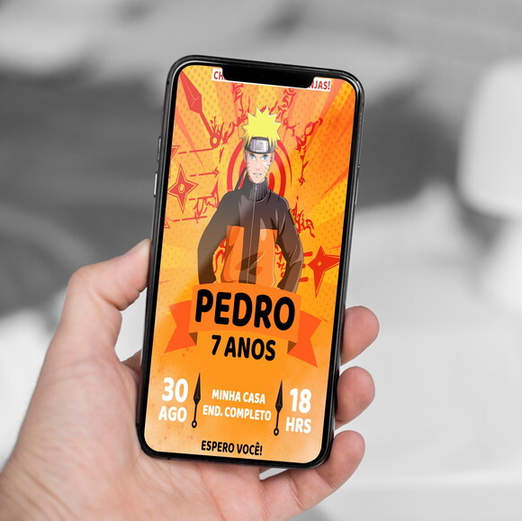 Convite Digital Naruto