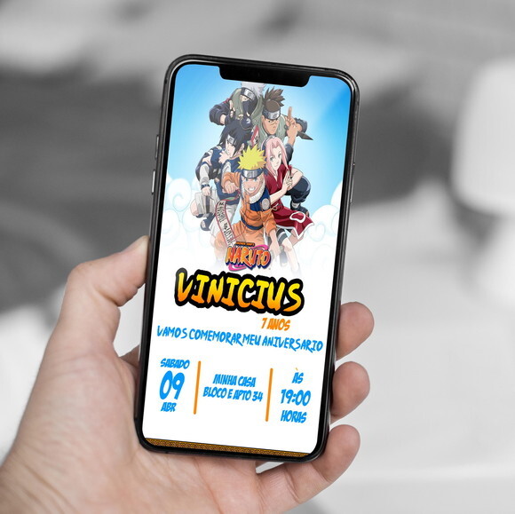 Convite Digital Naruto