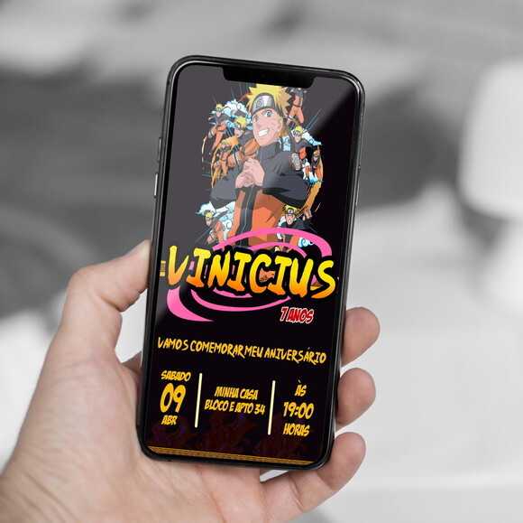 Convite Digital Naruto