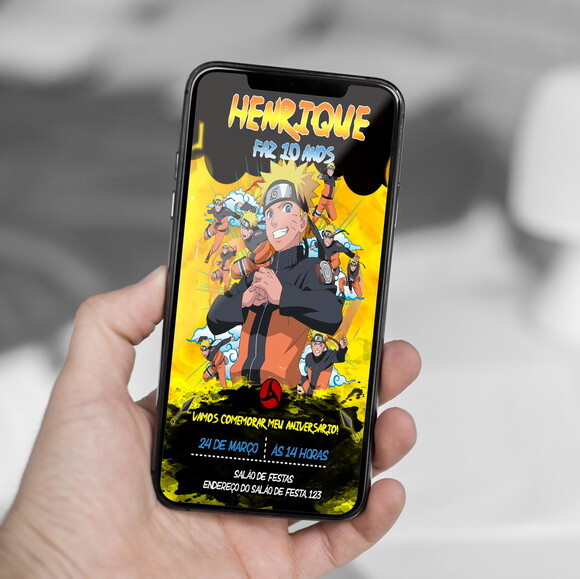 Convite Digital Naruto