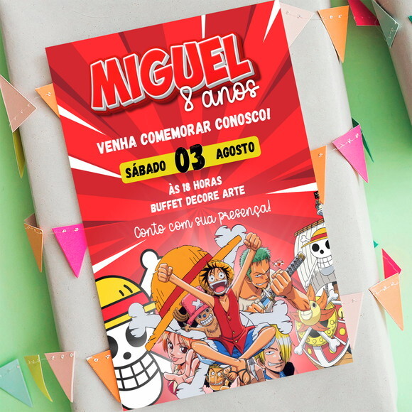 Convite Digital One Piece