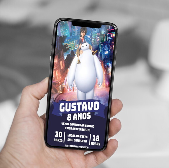 Convite Digital Operação Big Hero