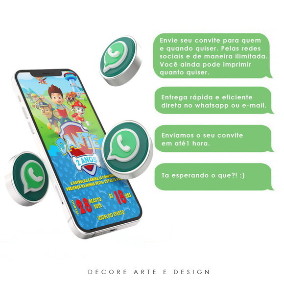 Convite Digital Patrulha Canina