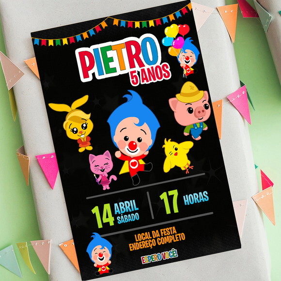 Convite Digital Plim Plim, Um Herói do Coração