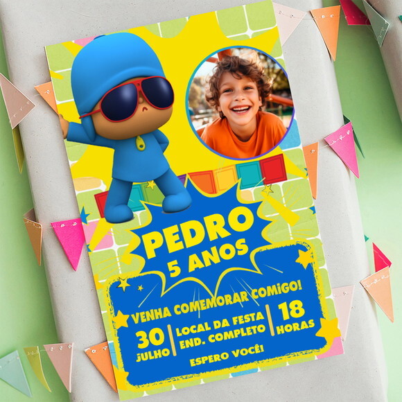 Convite Digital Pocoyo