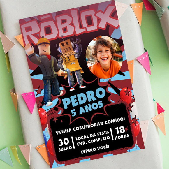 Convite Digital Roblox