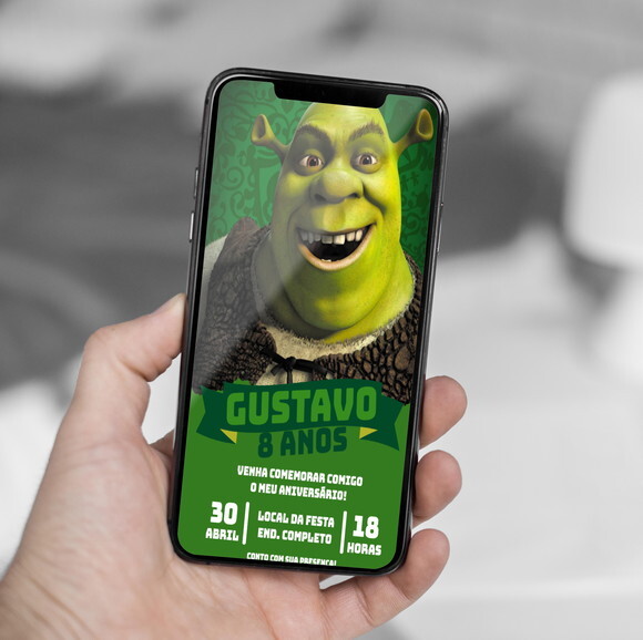 Convite Digital Shrek