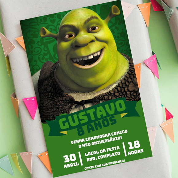 Convite Digital Shrek