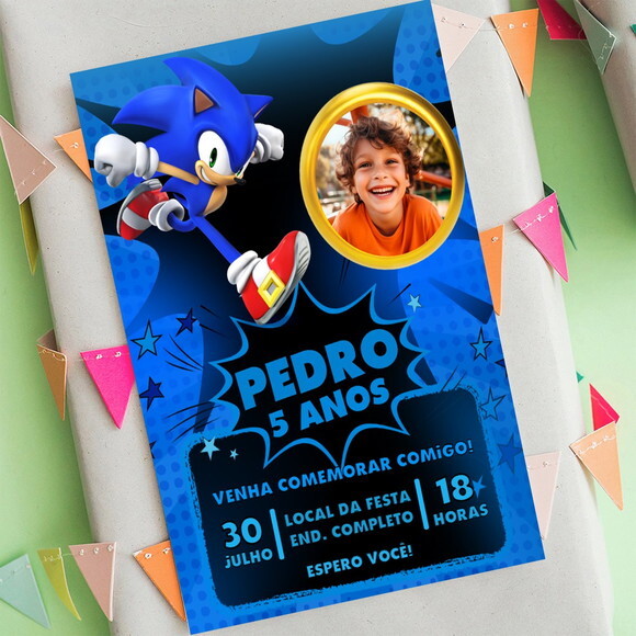 Convite Digital Sonic
